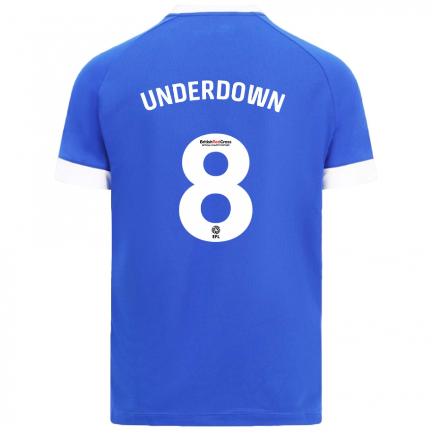 Herren Kanisha Underdown #8 Himmelblau Heimtrikot Trikot 2024/25 T-Shirt Österreich