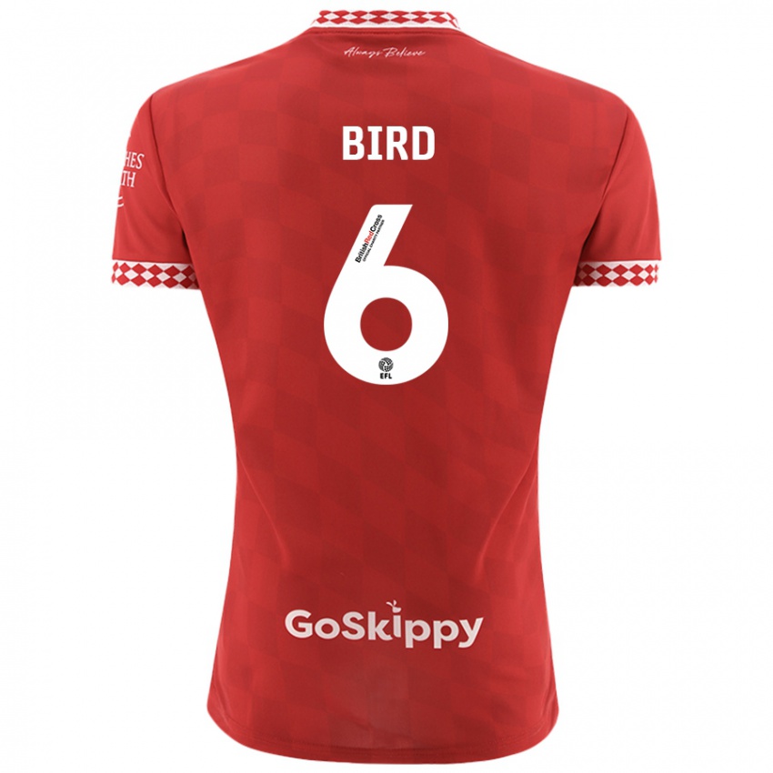 Herren Max Bird #6 Rot Heimtrikot Trikot 2024/25 T-Shirt Österreich