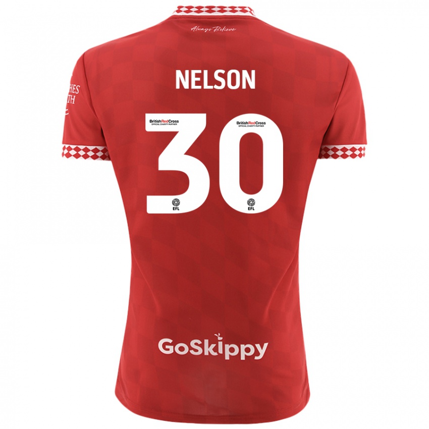 Herren Raekwon Nelson #30 Rot Heimtrikot Trikot 2024/25 T-Shirt Österreich