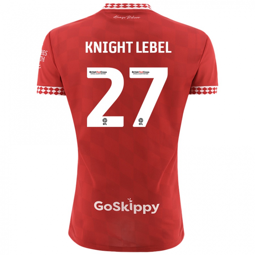 Herren Jamie Knight-Lebel #27 Rot Heimtrikot Trikot 2024/25 T-Shirt Österreich