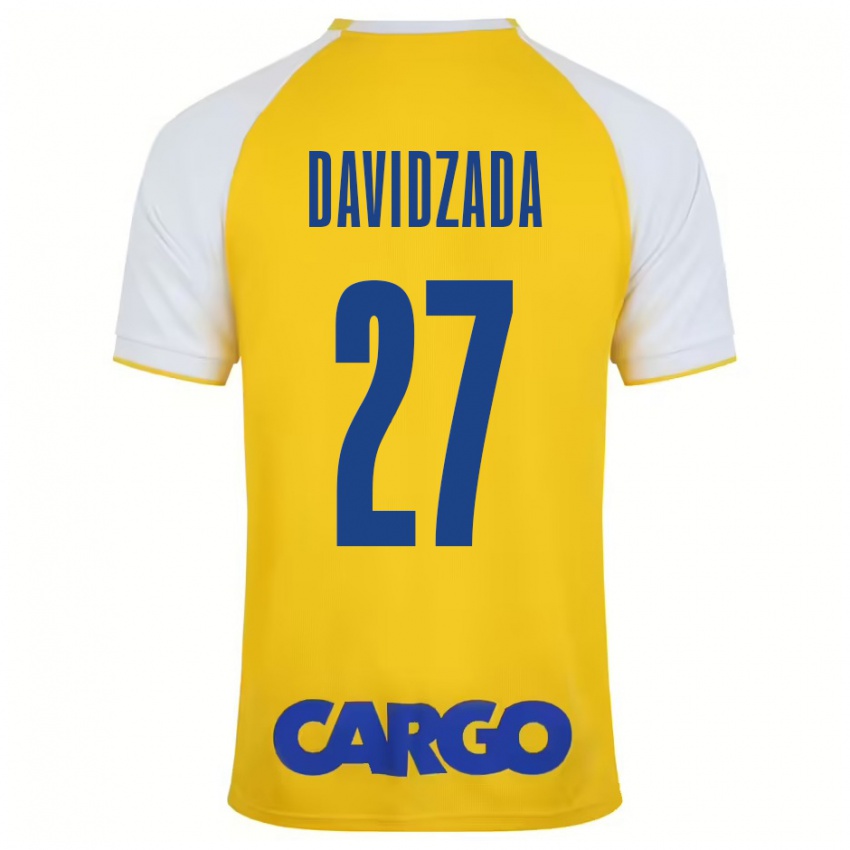 Herren Ofir Davidzada #27 Gelb Weiß Heimtrikot Trikot 2024/25 T-Shirt Österreich