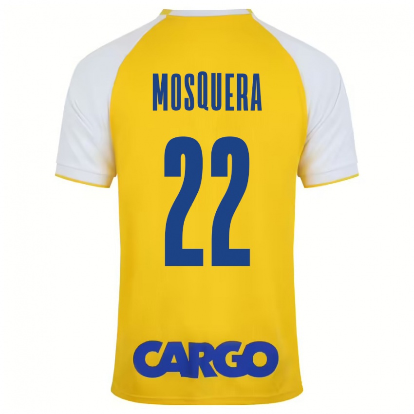 Herren Orlando Mosquera #22 Gelb Weiß Heimtrikot Trikot 2024/25 T-Shirt Österreich