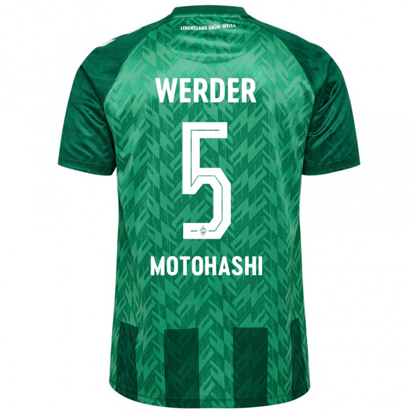 Herren Yuzuki Motohashi #5 Grün Heimtrikot Trikot 2024/25 T-Shirt Österreich