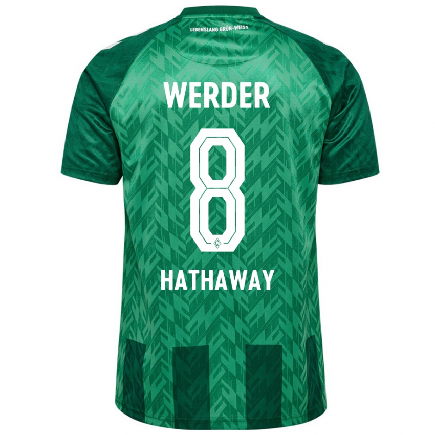 Herren Max Hathaway #8 Grün Heimtrikot Trikot 2024/25 T-Shirt Österreich