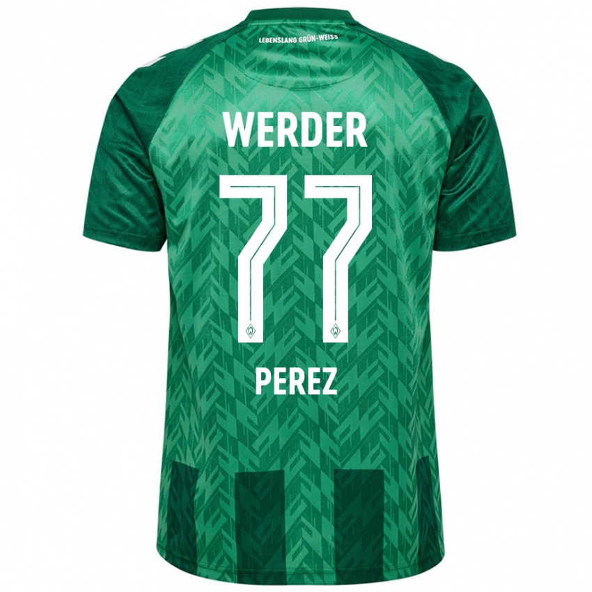 Herren Catalina Pérez Jaramillo #77 Grün Heimtrikot Trikot 2024/25 T-Shirt Österreich