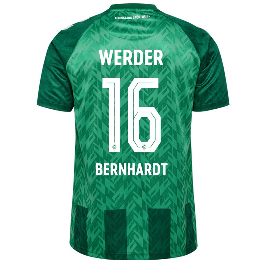 Herren Emilie Bernhardt #16 Grün Heimtrikot Trikot 2024/25 T-Shirt Österreich