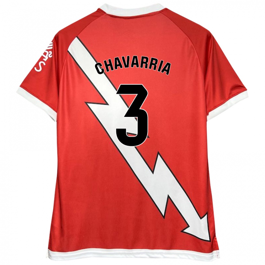 Herren Pep Chavarría #3 Weiß Rot Heimtrikot Trikot 2024/25 T-Shirt Österreich