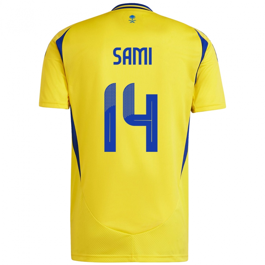 Herren Sami Al-Najei #14 Gelb Blau Heimtrikot Trikot 2024/25 T-Shirt Österreich