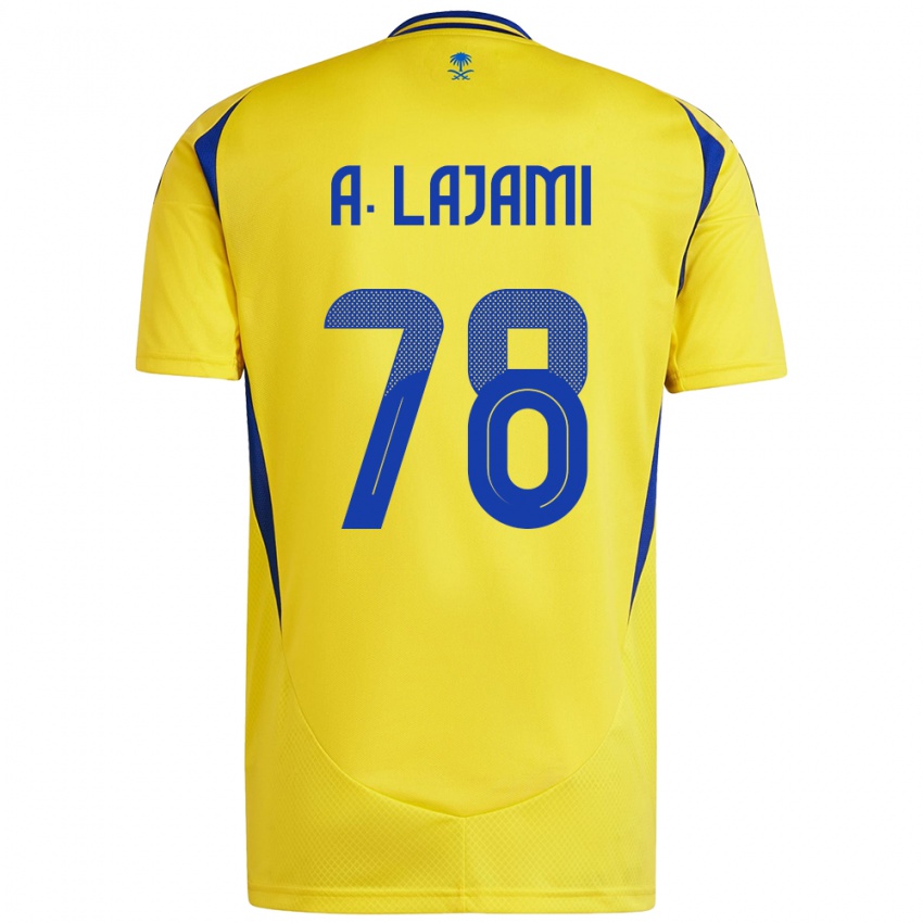 Herren Ali Lajami #78 Gelb Blau Heimtrikot Trikot 2024/25 T-Shirt Österreich