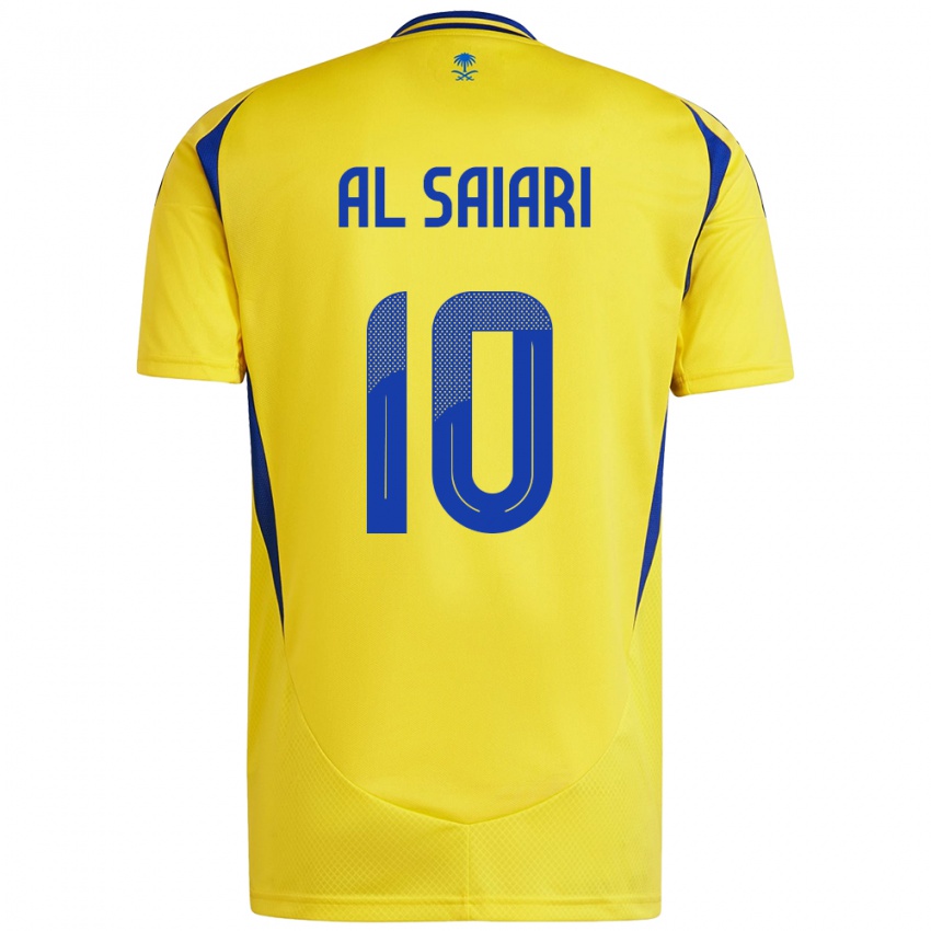 Herren Mubarkh Al-Saiari #10 Gelb Blau Heimtrikot Trikot 2024/25 T-Shirt Österreich