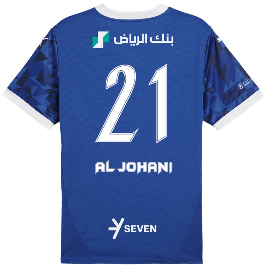 Herren Joury Al-Johani #21 Dunkelblau Weiß Heimtrikot Trikot 2024/25 T-Shirt Österreich