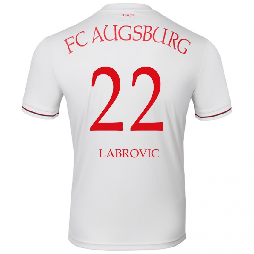 Herren Nediljko Labrovic #22 Weiß Heimtrikot Trikot 2024/25 T-Shirt Österreich