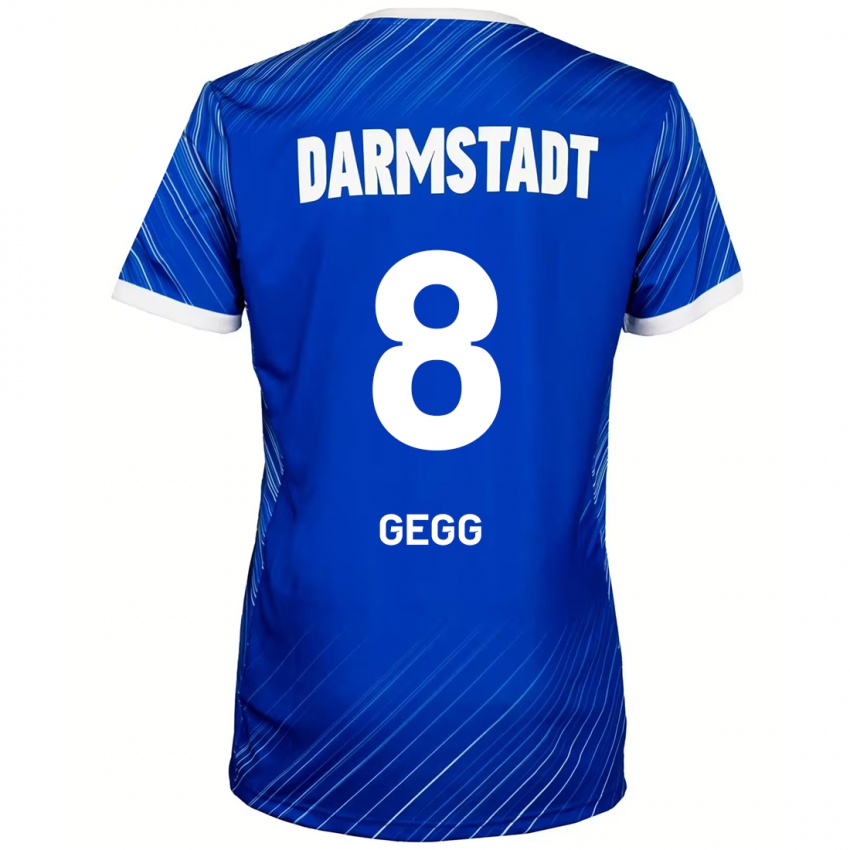 Herren Samir Gegg #8 Blau Weiß Heimtrikot Trikot 2024/25 T-Shirt Österreich