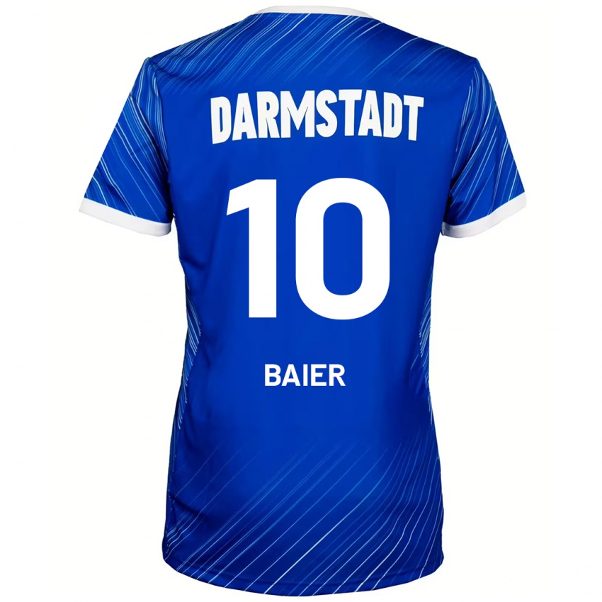 Herren Nico Baier #10 Blau Weiß Heimtrikot Trikot 2024/25 T-Shirt Österreich