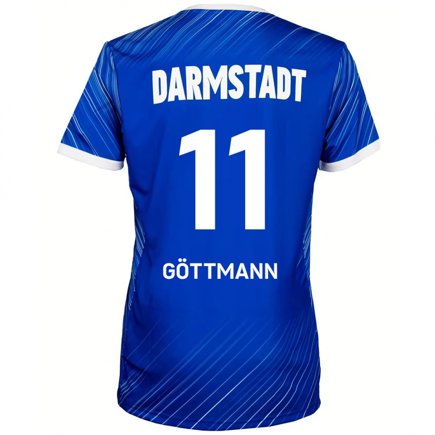 Herren Levin Göttmann #11 Blau Weiß Heimtrikot Trikot 2024/25 T-Shirt Österreich