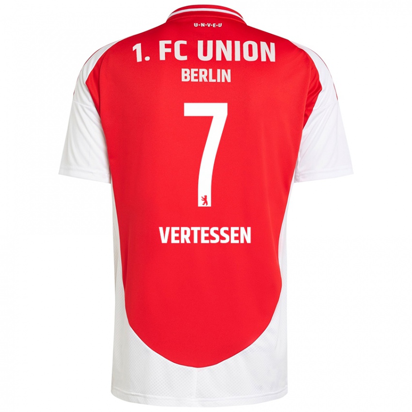 Herren Yorbe Vertessen #7 Rot Weiß Heimtrikot Trikot 2024/25 T-Shirt Österreich