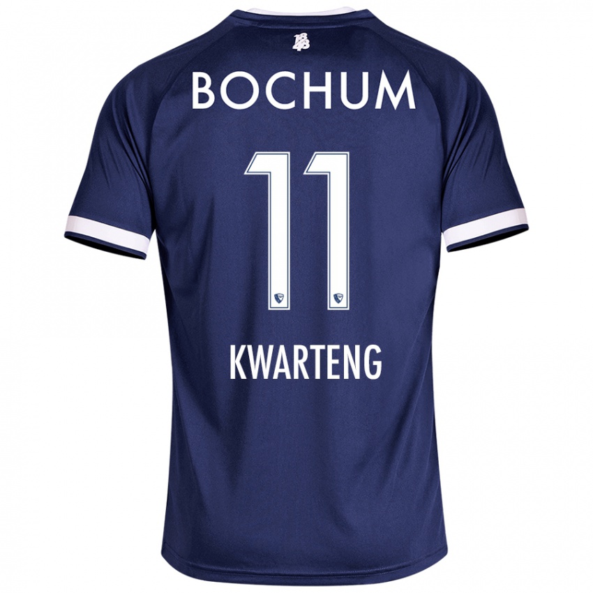 Herren Moritz-Broni Kwarteng #11 Dunkelblau Heimtrikot Trikot 2024/25 T-Shirt Österreich