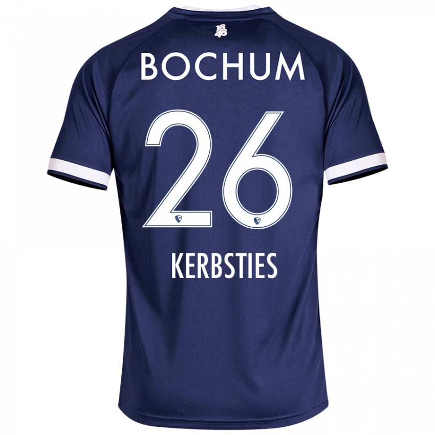 Herren Keanu Kerbsties #26 Dunkelblau Heimtrikot Trikot 2024/25 T-Shirt Österreich