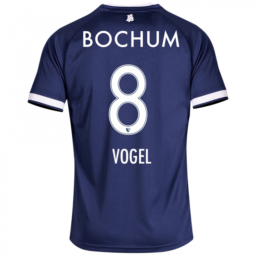 Herren Ann-Sophie Vogel #8 Dunkelblau Heimtrikot Trikot 2024/25 T-Shirt Österreich