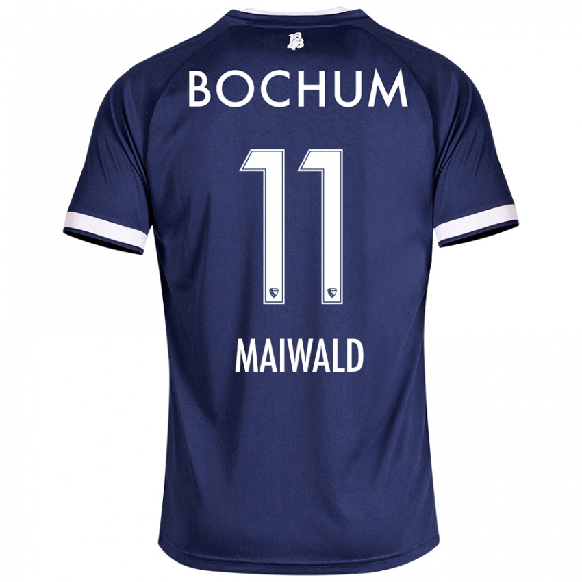 Herren Anna Maiwald #11 Dunkelblau Heimtrikot Trikot 2024/25 T-Shirt Österreich