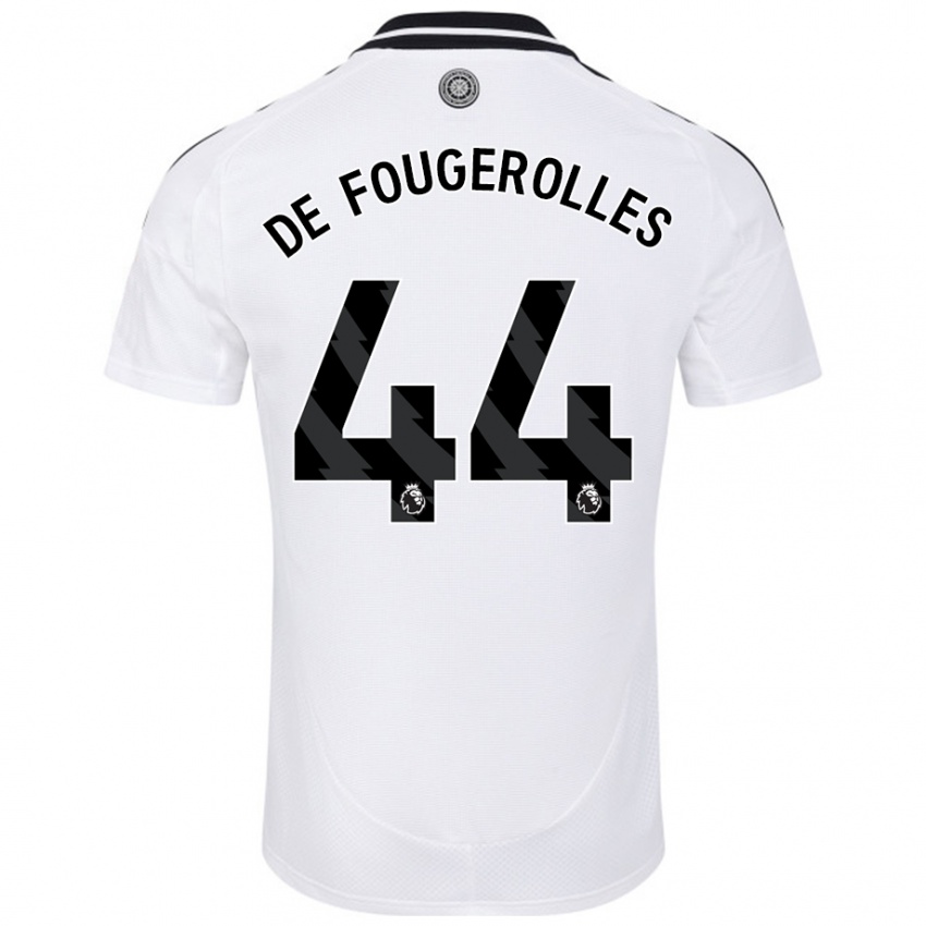 Herren Luc De Fougerolles #44 Weiß Heimtrikot Trikot 2024/25 T-Shirt Österreich