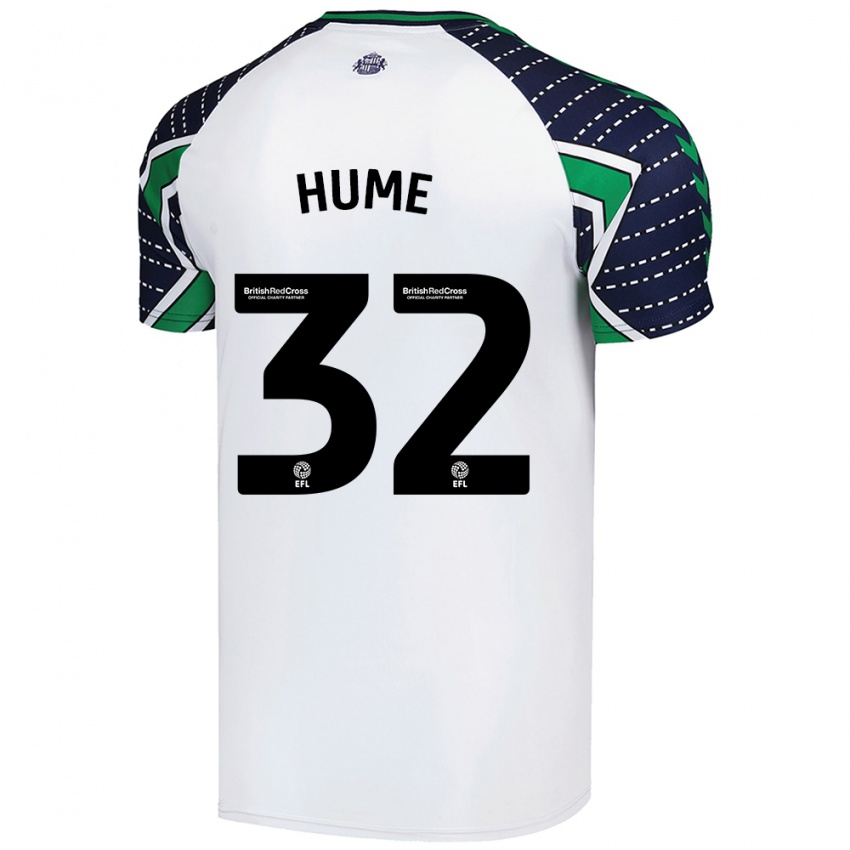 Herren Trai Hume #32 Weiß Auswärtstrikot Trikot 2024/25 T-Shirt Österreich