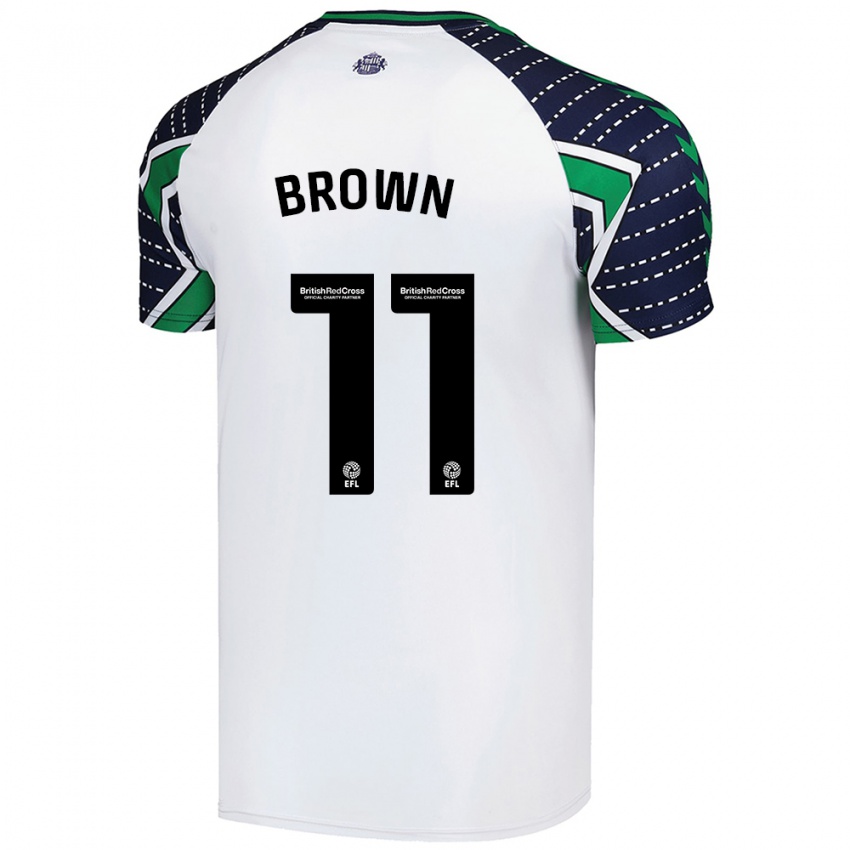 Herren Jessica Brown #11 Weiß Auswärtstrikot Trikot 2024/25 T-Shirt Österreich