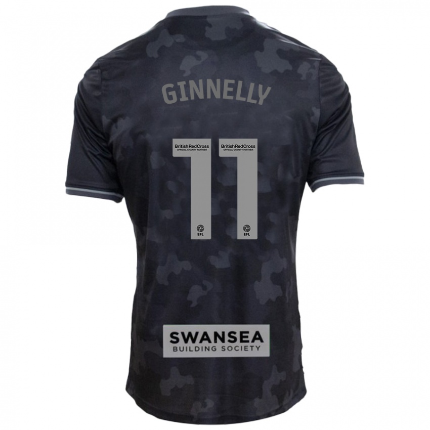 Herren Josh Ginnelly #11 Schwarz Auswärtstrikot Trikot 2024/25 T-Shirt Österreich