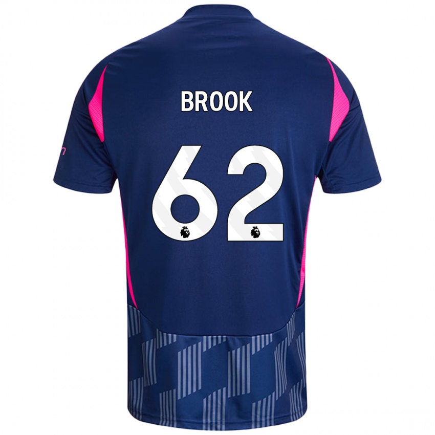 Herren Will Brook #62 Königsblau Rosa Auswärtstrikot Trikot 2024/25 T-Shirt Österreich