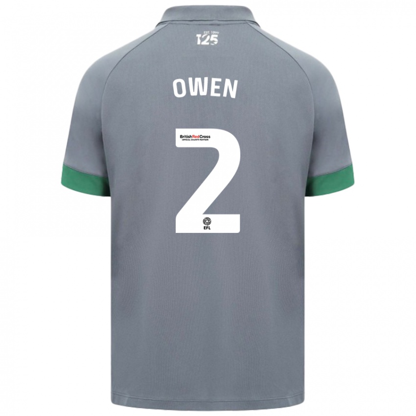 Herren Lisa Owen #2 Dunkelgrau Auswärtstrikot Trikot 2024/25 T-Shirt Österreich