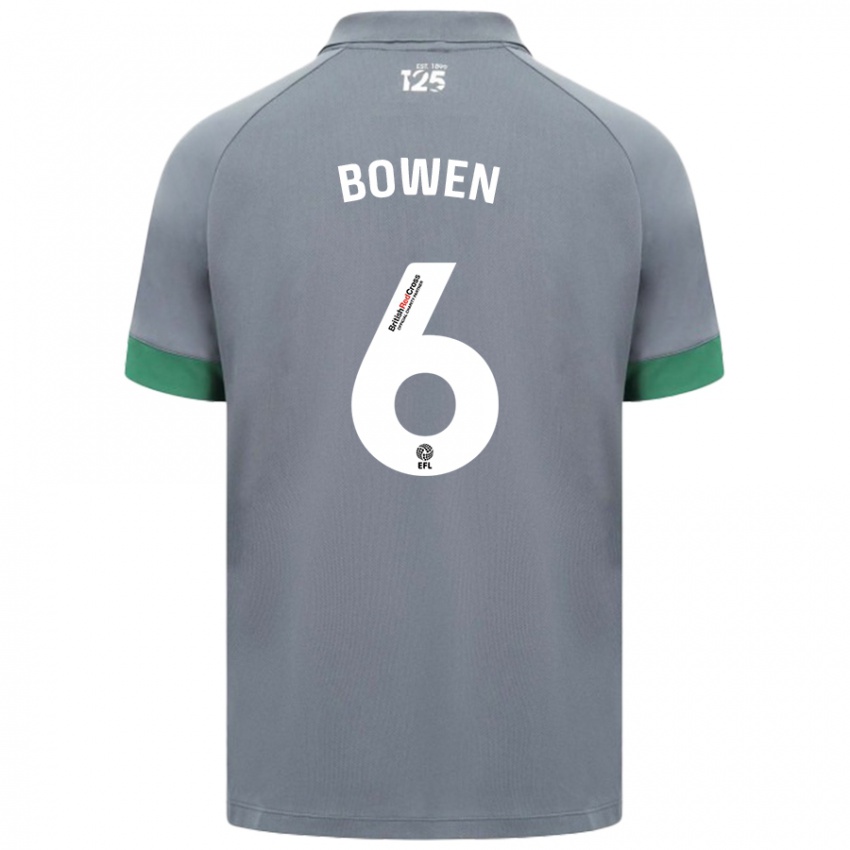 Herren Megan Bowen #6 Dunkelgrau Auswärtstrikot Trikot 2024/25 T-Shirt Österreich