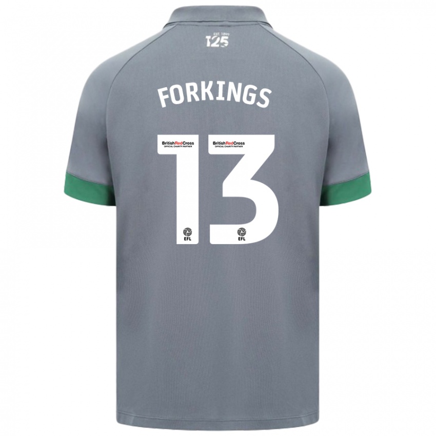 Herren Amelia Forkings #13 Dunkelgrau Auswärtstrikot Trikot 2024/25 T-Shirt Österreich