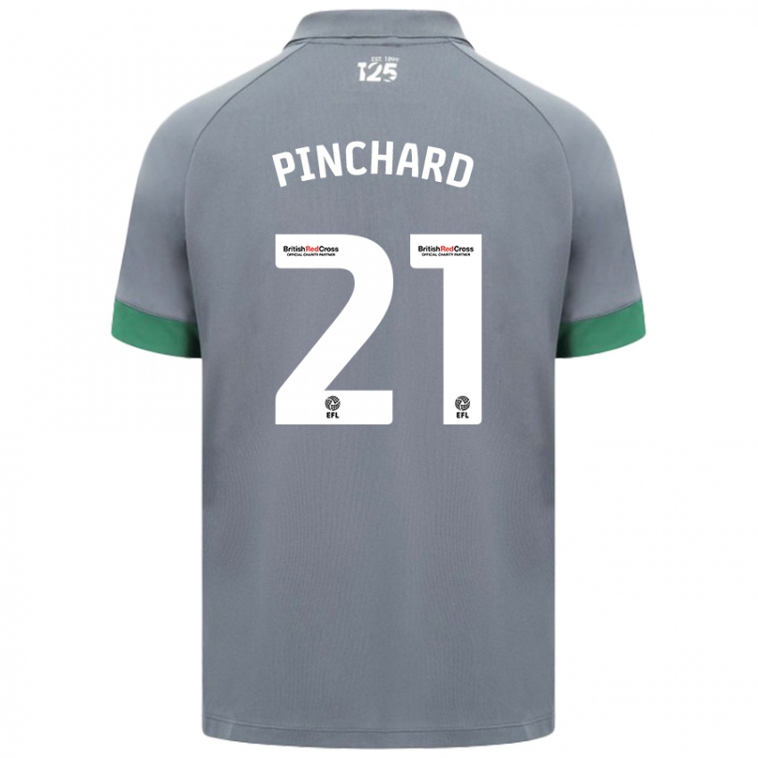 Herren Cerys Pinchard #21 Dunkelgrau Auswärtstrikot Trikot 2024/25 T-Shirt Österreich