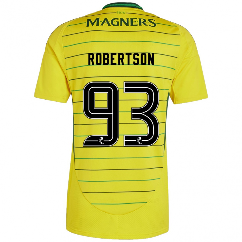 Herren Mitchell Robertson #93 Gelb Auswärtstrikot Trikot 2024/25 T-Shirt Österreich