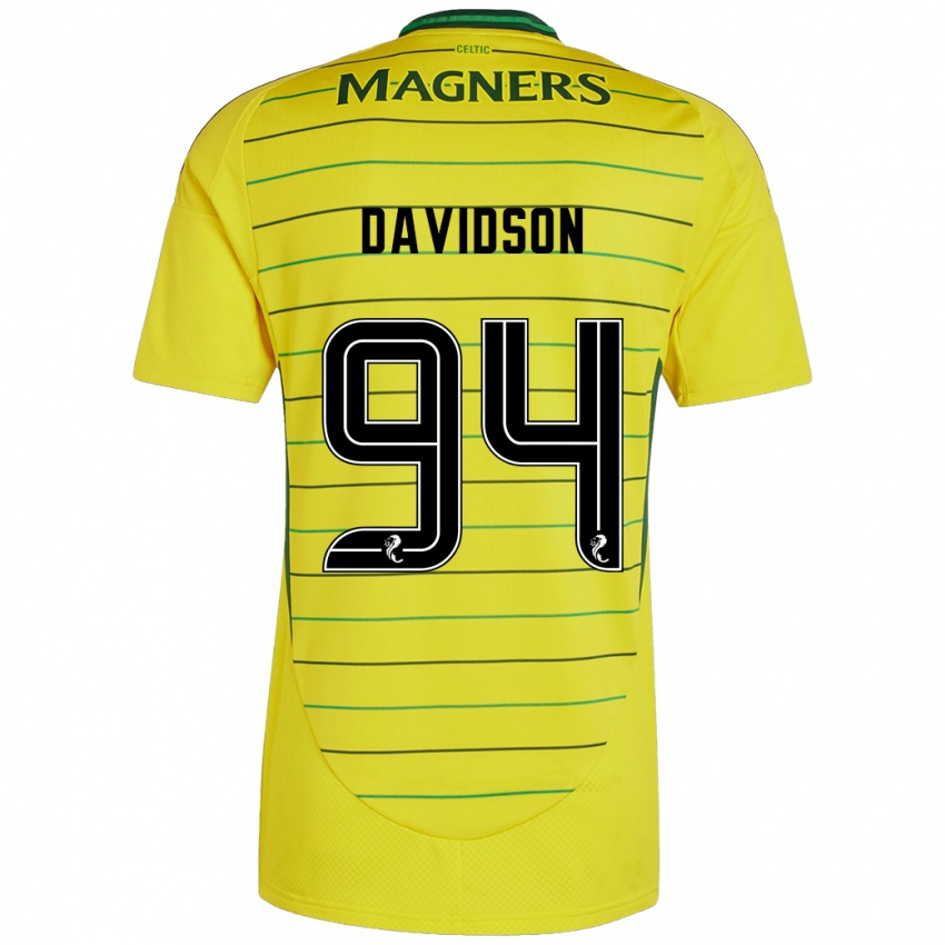 Herren Bruno Davidson #94 Gelb Auswärtstrikot Trikot 2024/25 T-Shirt Österreich