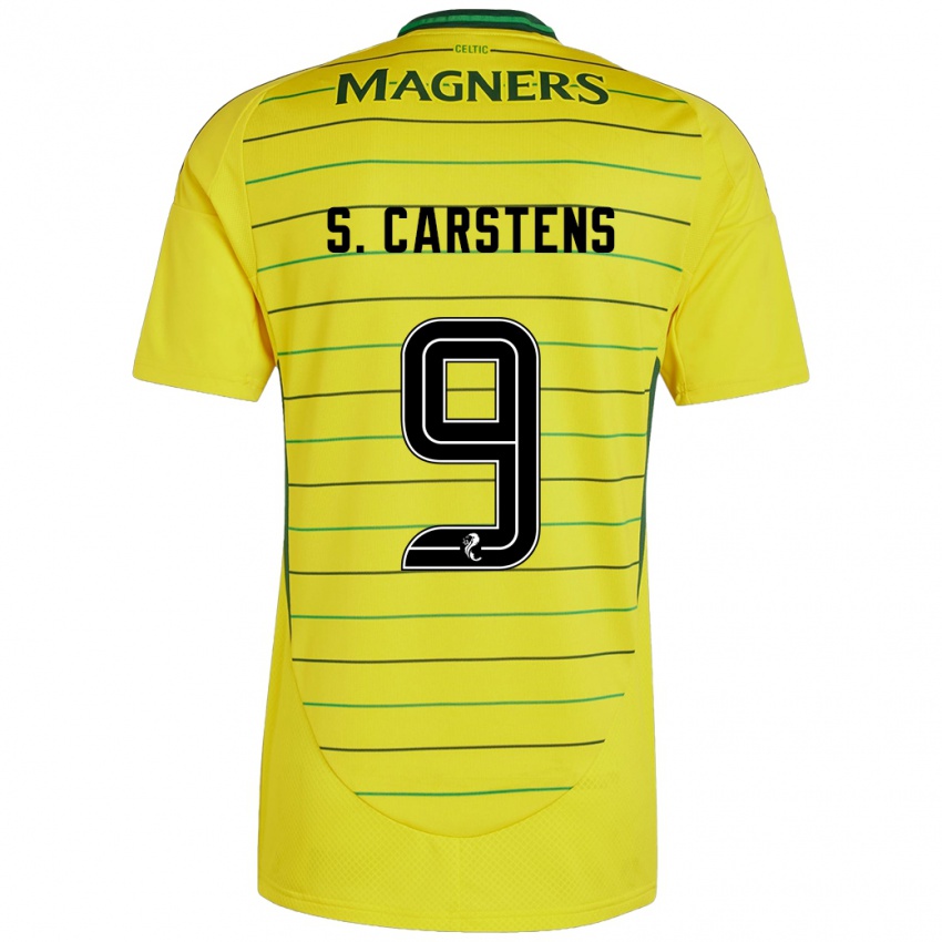 Herren Signe Carstens #9 Gelb Auswärtstrikot Trikot 2024/25 T-Shirt Österreich