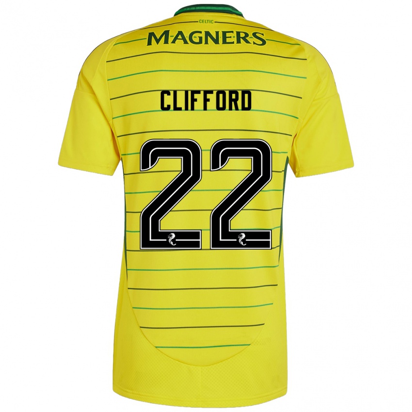 Herren Lucy Ashworth-Clifford #22 Gelb Auswärtstrikot Trikot 2024/25 T-Shirt Österreich