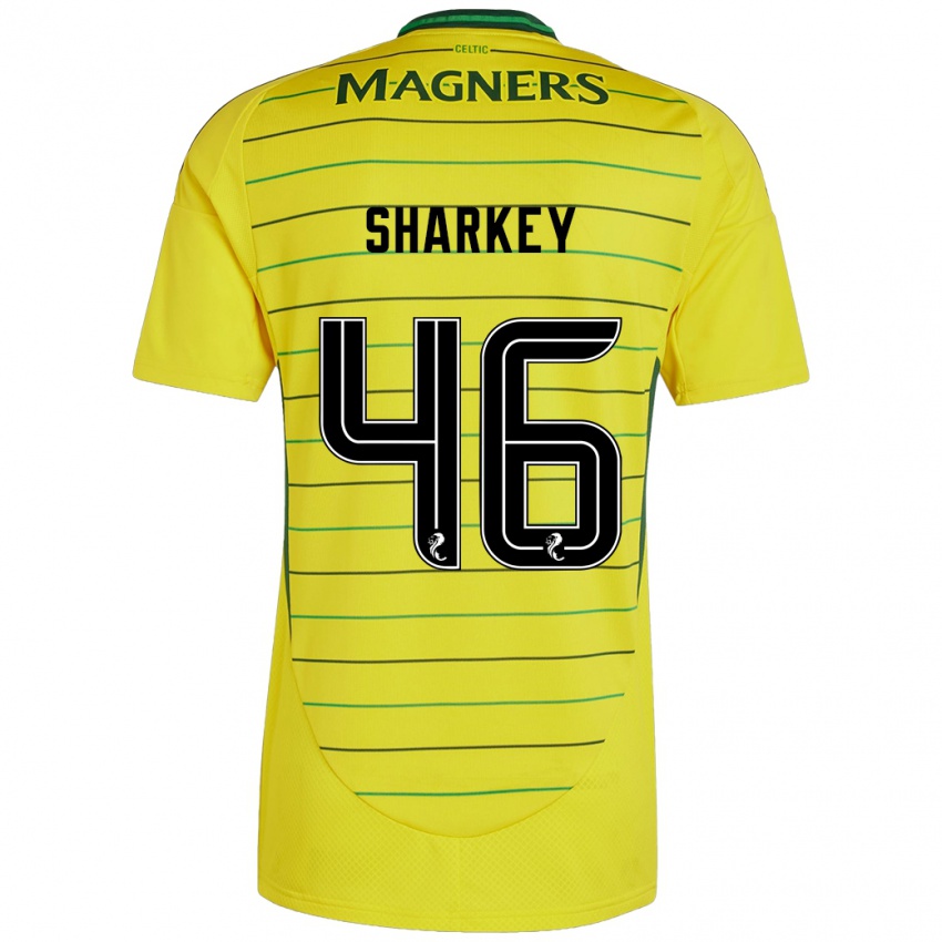 Herren Amy Sharkey #46 Gelb Auswärtstrikot Trikot 2024/25 T-Shirt Österreich