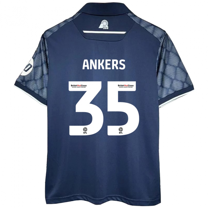 Herren Chloe Ankers #35 Schwarz Auswärtstrikot Trikot 2024/25 T-Shirt Österreich