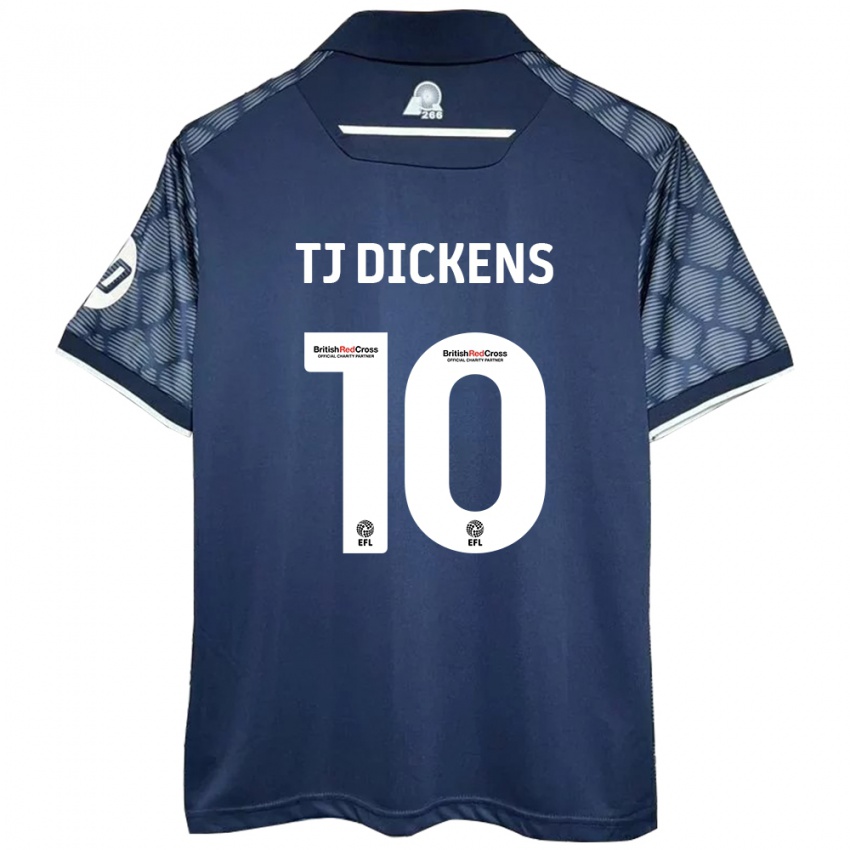 Herren Tonicha Tj Dickens #10 Schwarz Auswärtstrikot Trikot 2024/25 T-Shirt Österreich