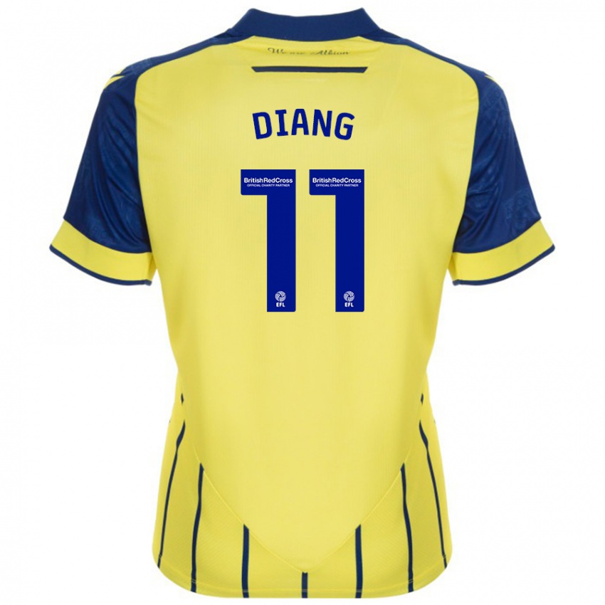 Herren Grady Diangana #11 Gelb Blau Auswärtstrikot Trikot 2024/25 T-Shirt Österreich