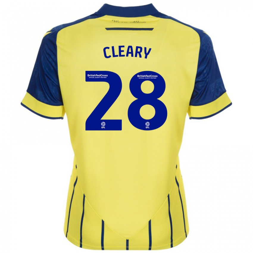 Herren Reyes Cleary #28 Gelb Blau Auswärtstrikot Trikot 2024/25 T-Shirt Österreich