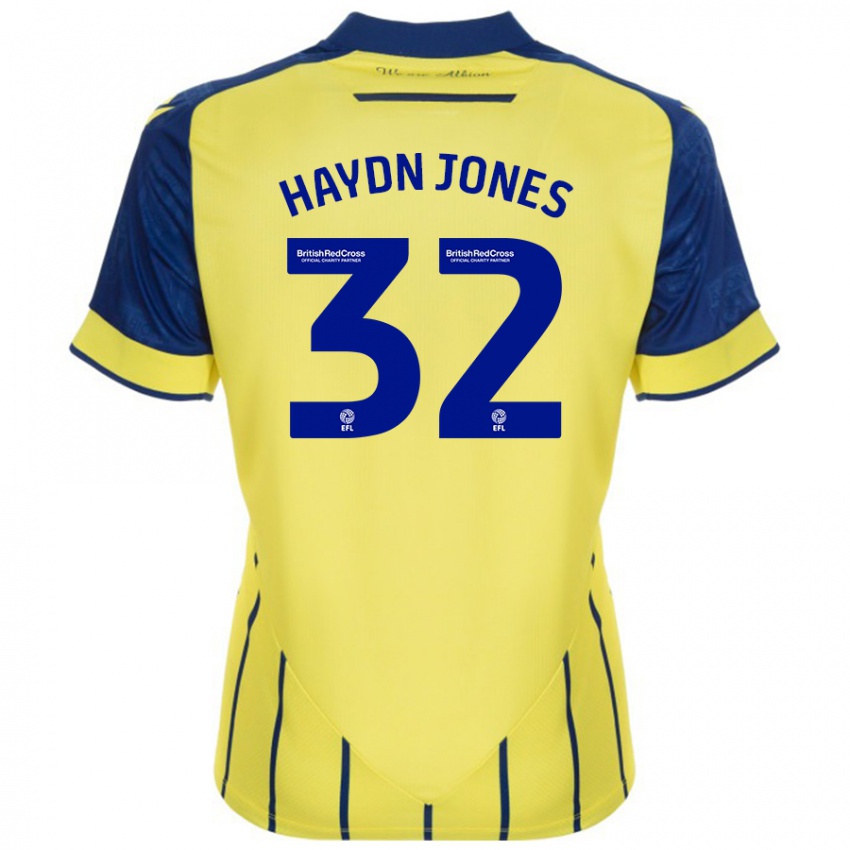 Herren Mackenzie Haydn-Jones #32 Gelb Blau Auswärtstrikot Trikot 2024/25 T-Shirt Österreich