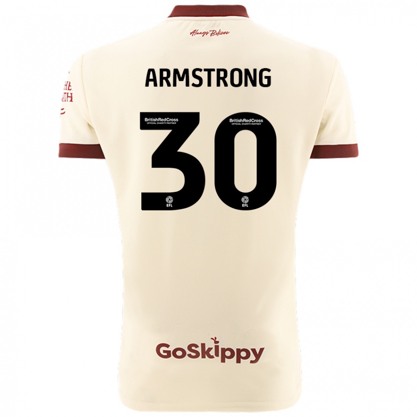 Herren Sinclair Armstrong #30 Cremeweiß Auswärtstrikot Trikot 2024/25 T-Shirt Österreich