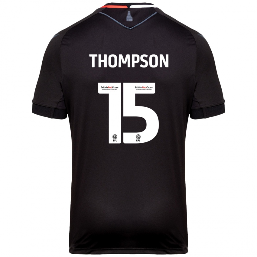 Herren Jordan Thompson #15 Schwarz Auswärtstrikot Trikot 2024/25 T-Shirt Österreich