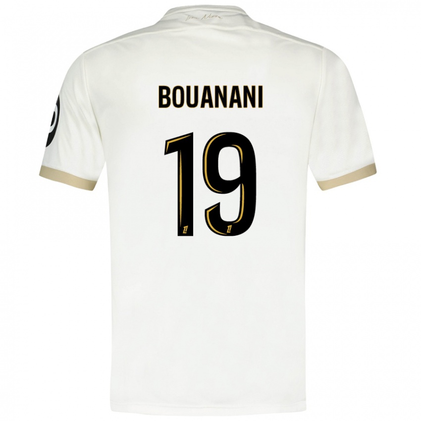 Herren Badredine Bouanani #19 Weißgold Auswärtstrikot Trikot 2024/25 T-Shirt Österreich