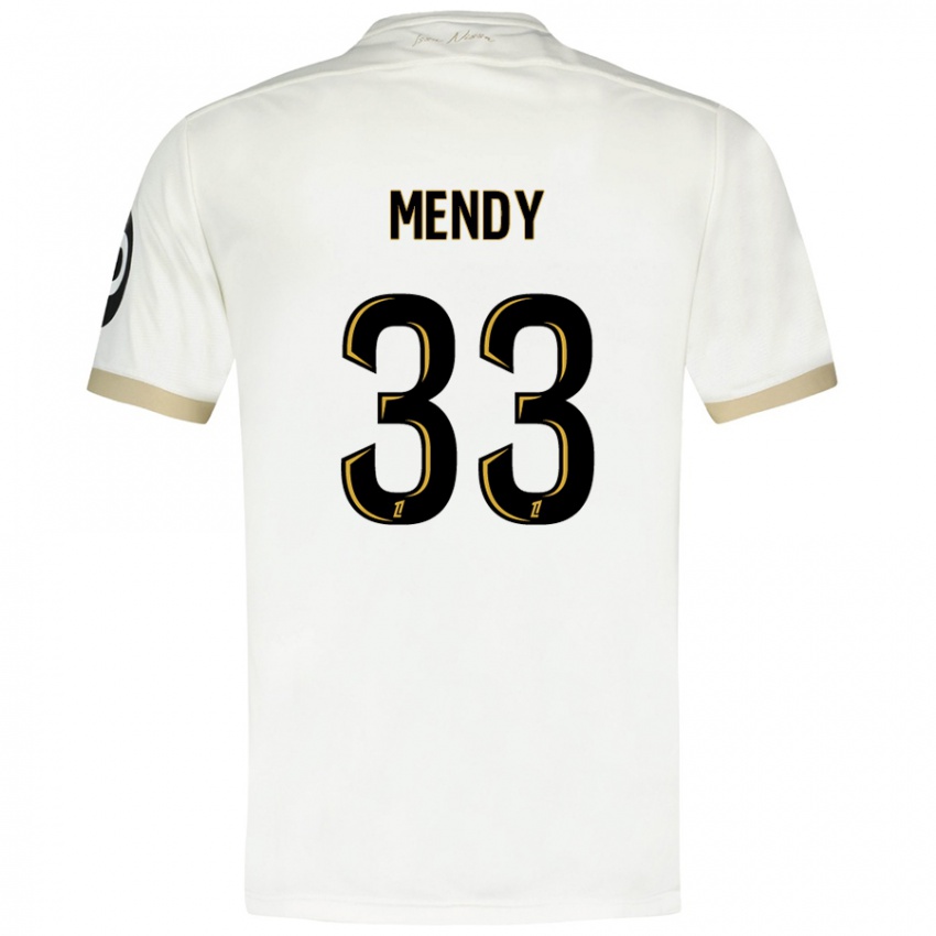 Herren Antoine Mendy #33 Weißgold Auswärtstrikot Trikot 2024/25 T-Shirt Österreich