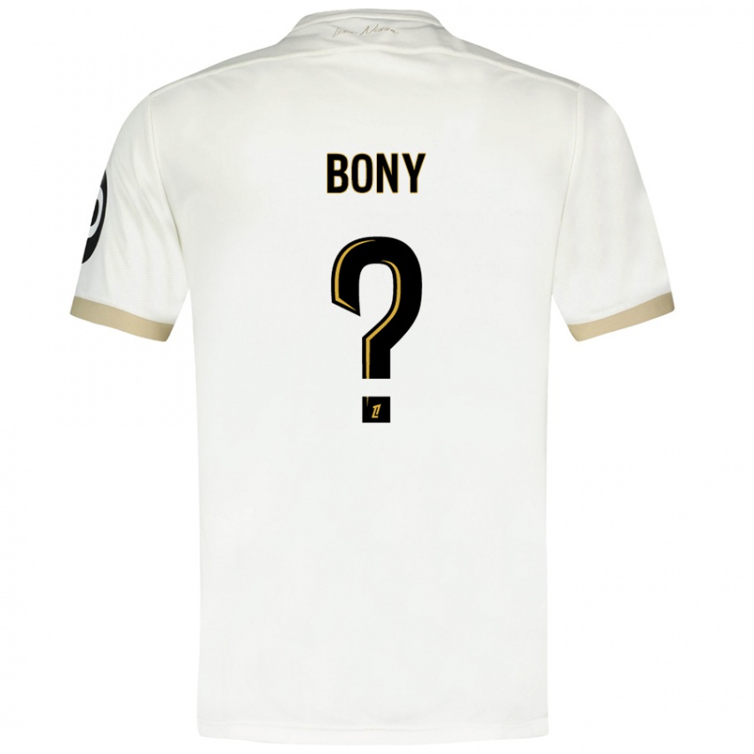 Herren Geoffroy Bony #0 Weißgold Auswärtstrikot Trikot 2024/25 T-Shirt Österreich