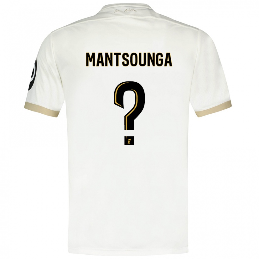 Herren Brad-Hamilton Mantsounga #0 Weißgold Auswärtstrikot Trikot 2024/25 T-Shirt Österreich