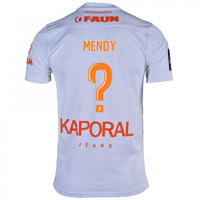 Herren Kélyan Mendy #0 Weiß Auswärtstrikot Trikot 2024/25 T-Shirt Österreich